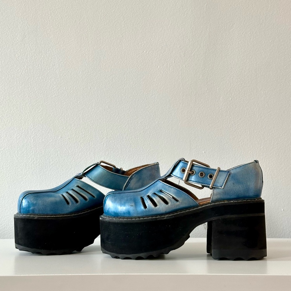F-shoes Vintage 90s John Fluevog Platform Mary Jane SZ 8